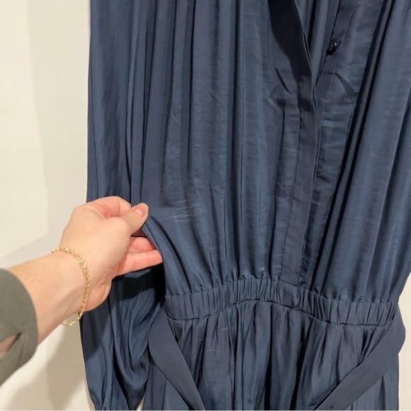 Ramy Brook Women's Blue Becky Belted Button Front Mini Dress - Picture 14 of 15